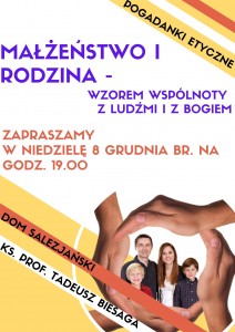 Małżeństwo i rodzina worem relacji z ludźmi i z Bogiem