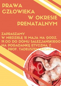 Prawa człowieka w okresie prenatalnym 12 maj 2024 Prawa człowieka w okresie prenatalnym 12 maj 2024